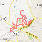 12 mile - Starbucks to Starbucks route map
