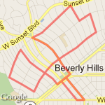 BH Flats Run/Walk route map