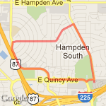 Rosamond Loop route map
