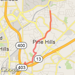 Out and Back Buckhead/Brookhaven route map