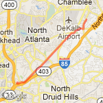 6 Mile to Dynamo route map