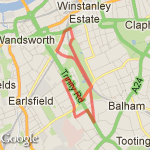 wandsworth common/ lyford rd loop route map