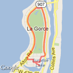 La gorce  route map