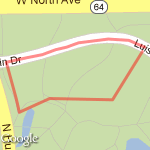 Post Race Party Layout route map