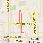 Neighborhood route map