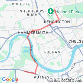 River - Notting Hill - 8.05 Km route in SW156UA