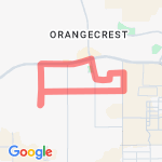 Square-ish Run route map