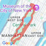 Manhattan Half route map
