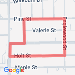 Walk The Dogs Regular .94 Miles route map