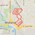 10k for Dow run walk route map