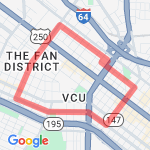 Catherine-Cary Loop route map