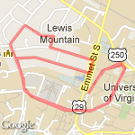 Run for Children with Cancer 5k route map