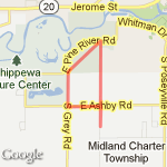 Patterson Rail Trail to Grey route map