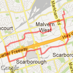 12 Km route map