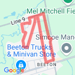5k Beeton loop route map