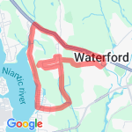 7 miles Mullin to Daniels  route map