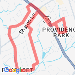 Foxcroft 5 mile run route map