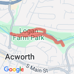 Logan Park Acworth GA route map