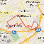 Almost 10 miler  route map