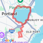 Back Bay from Home route map