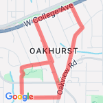 Oakhurst 2 Mile #1 route map