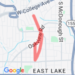 Oakhurst 2 Mile #3 route map