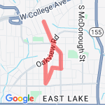 Oakhurst 2 Mile #4 route map