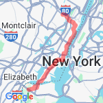 Hurricane Sandy route map