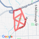 Oakhurst 2 Mile #5 route map