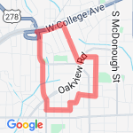 Oakhurst 3 Mile #1 route map
