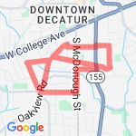 Oakhurst 3 Mile #2 route map