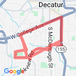 Oakhurst 3 Mile #3 route map