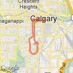 Mothers Day 10Km Route - 2010 route map