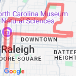 Raleigh Loop route map