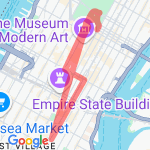 NYC 10k -W Union Square route map