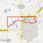 Rouse/McCullough/UCF route map