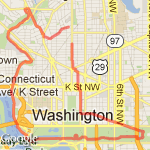 10 millas approx. en Dupont Circle and Mall route map