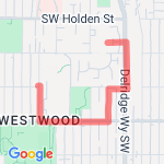 To Home Depot via Rickie's route map