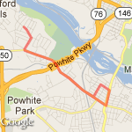 Forest Hill/Westover route map