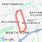 Morning Runs route map