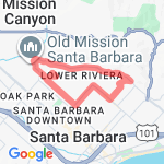 Morning Run Backwards route map