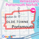 Portsmouth 1 route map
