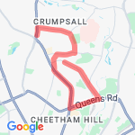 4 miles route map