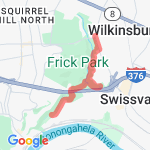 5 mile out and back route map