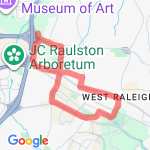 Sunday Longer run route map