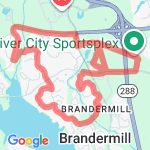 soccer practice + route map