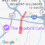 3 mile Lipscomb Loop route map