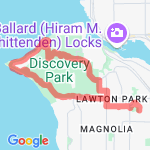 Discovery Park 5 miler route map