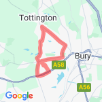 Tottinton and Walshaw route map