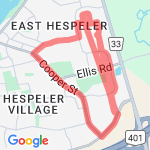 Jamison - 3 Miler route map